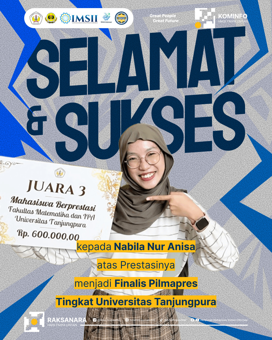 Selamat Sukses Bila Pilmapres