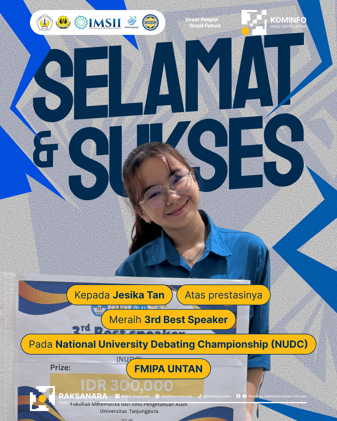 Selamat Sukses Jesika NUDC